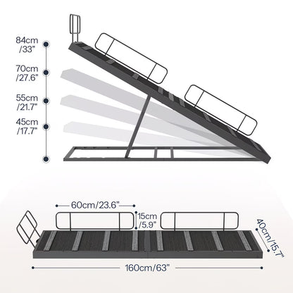 63 Inch Adjustable Dog Ramp for Bed and Couch