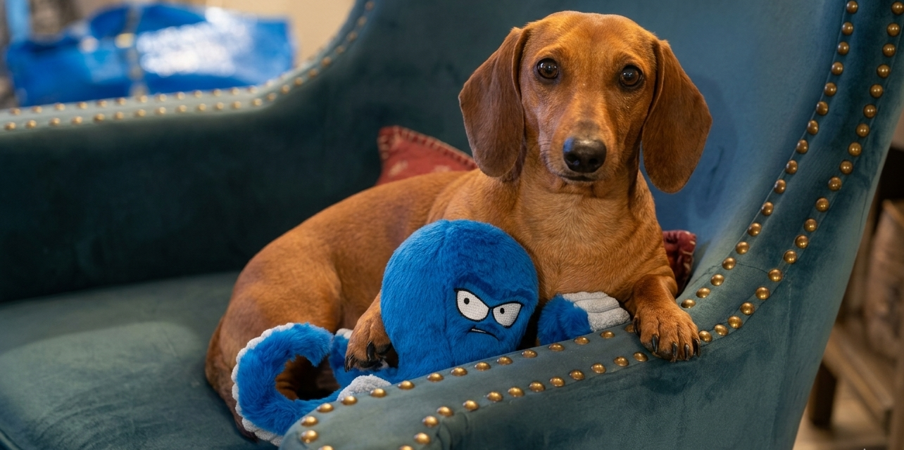 The ‘Never-Boring’ Crabby Octopus Tough Dog Toy