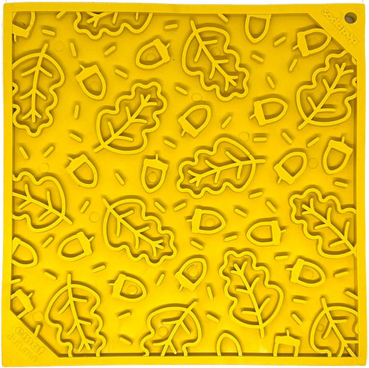 Autumn eMat - Enrichment Lick Mat For Dogs and Cats| Fall Leaves Design