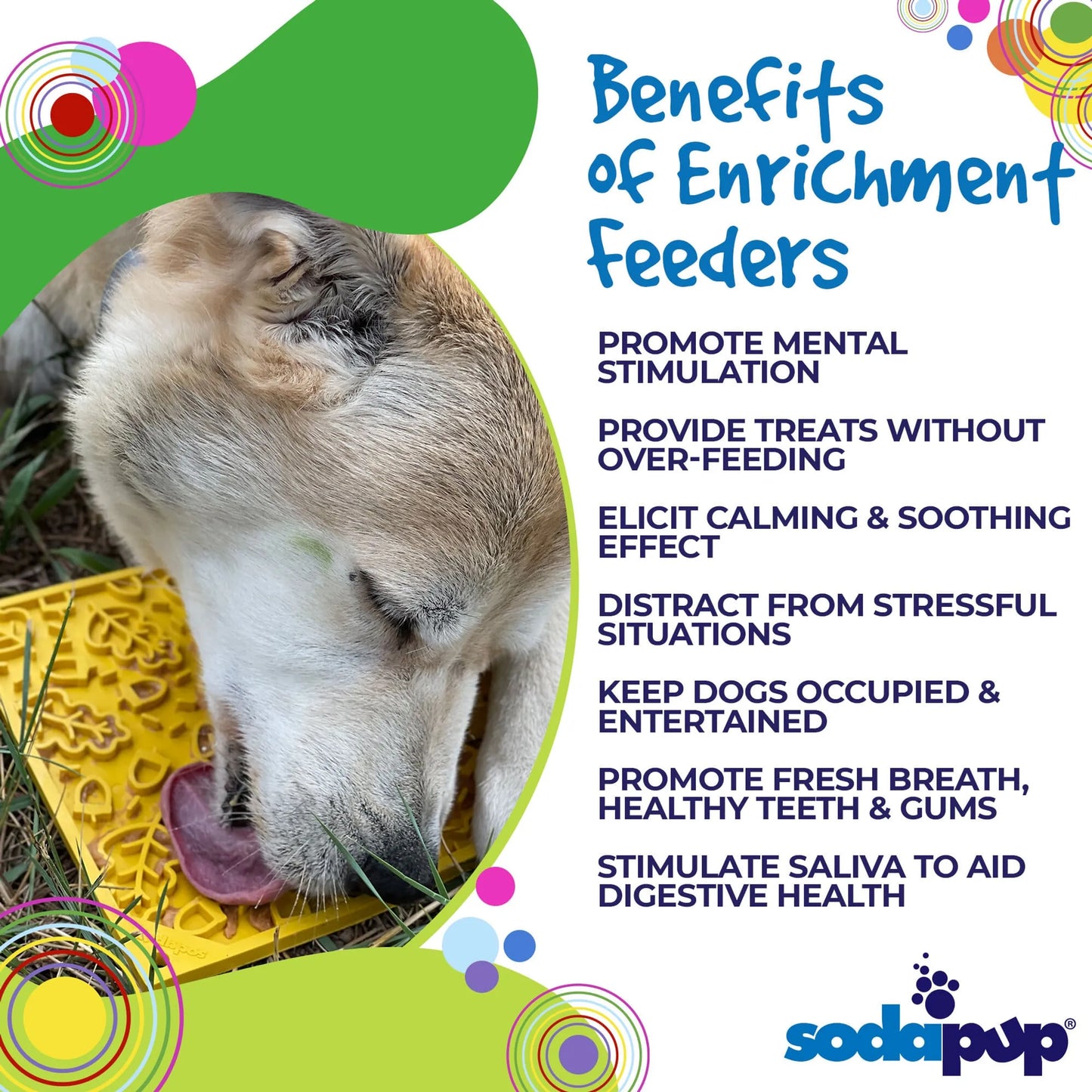 Autumn eMat - Enrichment Lick Mat For Dogs and Cats| Fall Leaves Design
