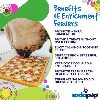 Honeycomb eMat - Enrichment Lick Mat for Dogs and Cats