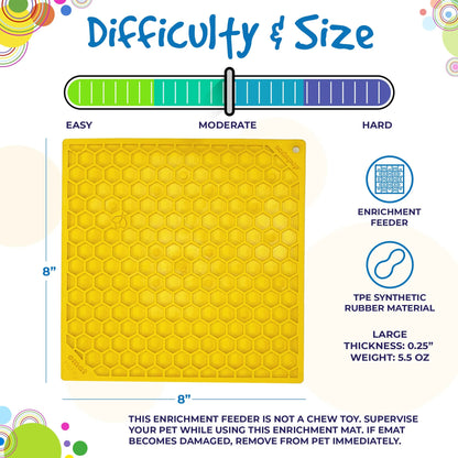 Honeycomb eMat - Enrichment Lick Mat for Dogs and Cats