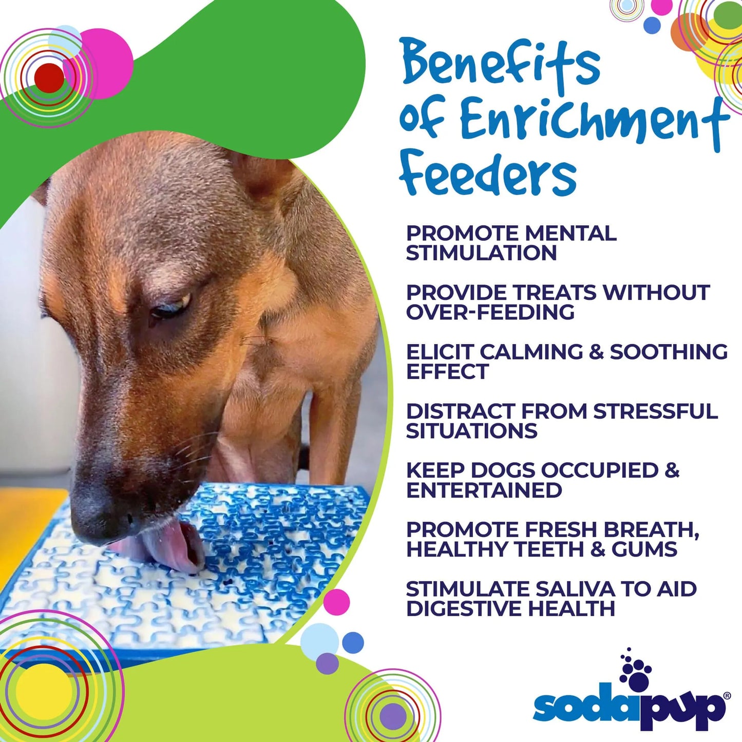 Jigsaw Puzzle eMat - Enrichment Lick Mat for Dogs and Cats