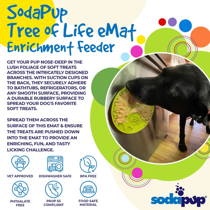 Tree of Life eMat - Enrichment Lick Mat For Dogs and Cats