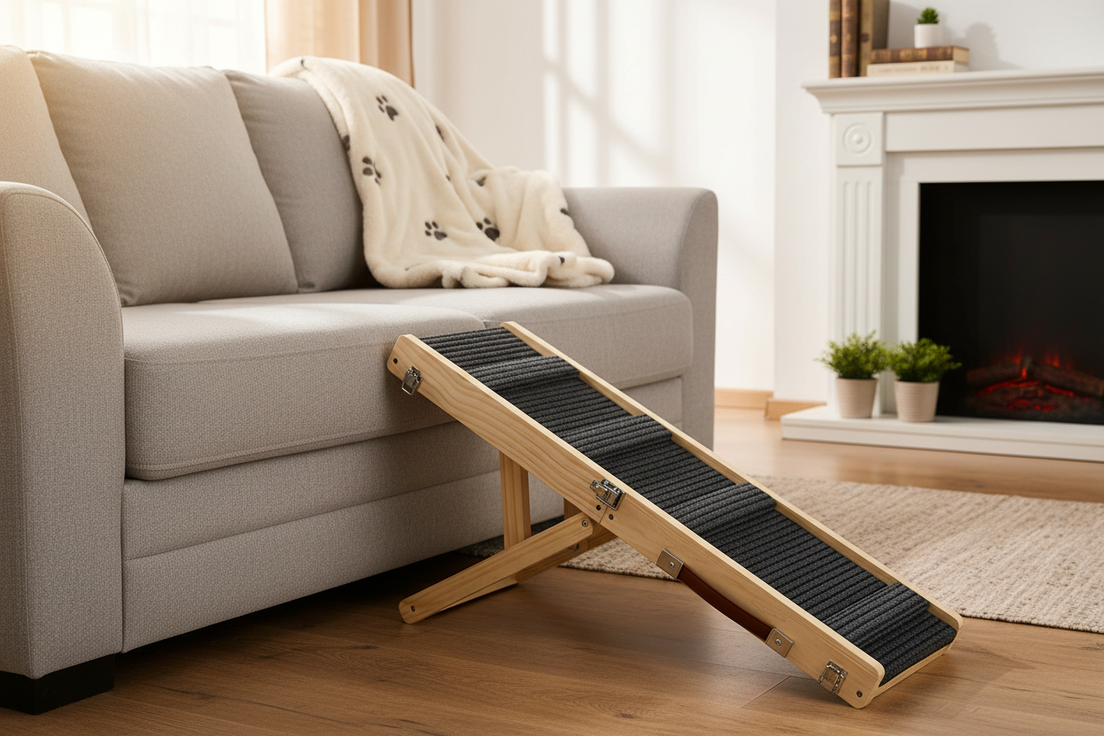 Adjustable Wooden Pet Ramp Product Image