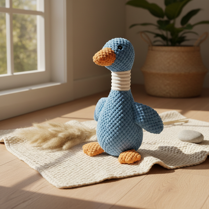 Goose Plush Dog Toy Product Image