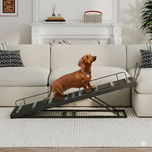 63 Inch Adjustable Dog Ramp for Bed and Couch